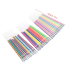 36 цветов 0,38 мм гелевая чернильная ручка для заправки блестящих неоновых пастельных канцелярских принадлежностей для школы и офиса