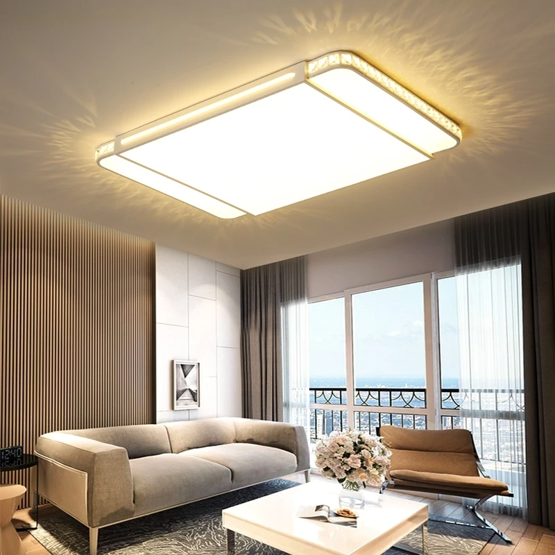 

NEO Gleam Modern Crystal Led Chandelier For Living Room Bedroom Study Room 110V 220V White Finish ceiling Chandelier Fixtures