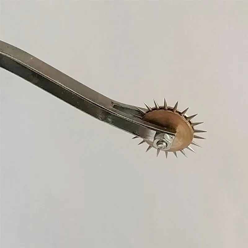4 мм DIY швейная кожа ремесло инструмент стальной зуб тип скребок маркировки кожа ткань бумага колесико для обмётки