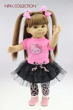 Muñeca reborn de 45 cm con camiseta de Hello Kitty
