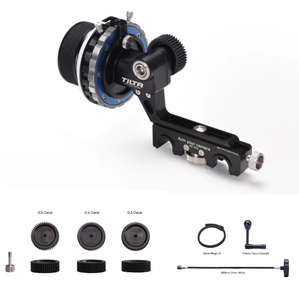 Tilta FF T03 DSLR Damped Follow Focus Kit A/B Hard stop 15mm/19mm Rod