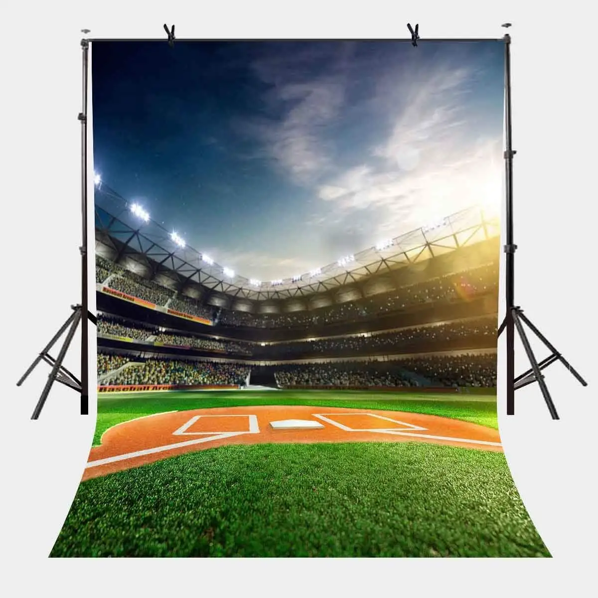 5x7ft Football Field Backdrop Crowded Crowd Sports Series Photography Background and Studio | Электроника