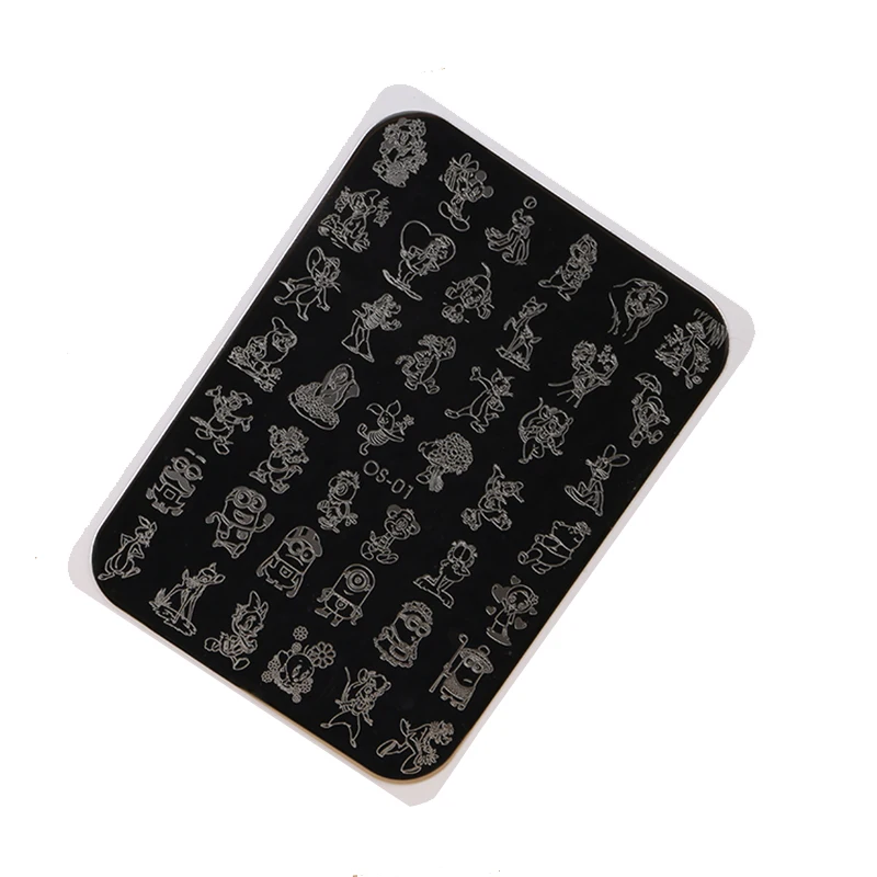 

14.5*10.5cm Big Size Nail Stamping Plates Stainless Steel Hot Cartoon Animal Image Stamping Nail Art Manicure Template OS(1,2,3)