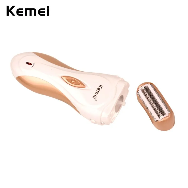 Kemei Электрический перезаряжаемые эпилятор для женщин эпиляция для удаления волос средства ухода за кожей подмышки бикини ноги depilador лица