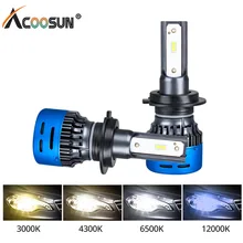 H4 светодиодный H7 H4 светодиодный фар автомобиля лампы 12V Светодиодные Автомобильные фары 6500K 4300K 3000K 12000K Bombillas H1 H11 H8 H9 9005 9006 машина головная лампа