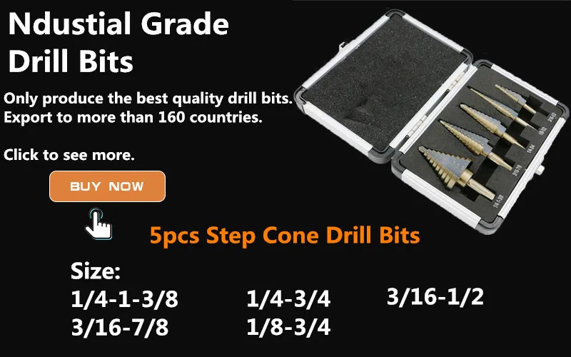 4-52 мм ступенчатое сверло для металлообработки, шестигранные титановые фрезы для сверления металла, мощные конусы, деревянные инструменты, сверло из быстрорежущей стали