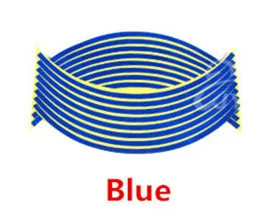 Модельки мотоциклов наклейка для колес Светоотражающая аппликация край ленты для YAMAHA YZF 600R Thundercat R1 R6 R25 R3 FZ1 FAZER FZS 1000S - Цвет: blue