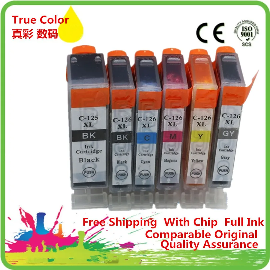 

PGI-125 CLI-126 PGI125 PGI 125 125XL PGI-125XL PGI125XL PGI125BK PGI-125BK Ink Cartridge Replacement For Canon MG6110 MG6210