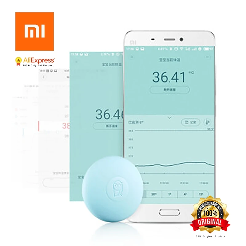 

Xiaomi Miaomiaoce Digital Baby Thermometer Smart Clinical Thermometer Accrate Measurement Constant Monitor High-Temprature Alarm