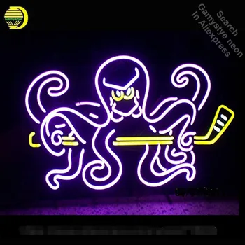 

Sports Club DRW Octopus Neon Sign neon bulb light Sign glass Tube Handcraft Commercial Iconic Neon light Bright Color Characteri