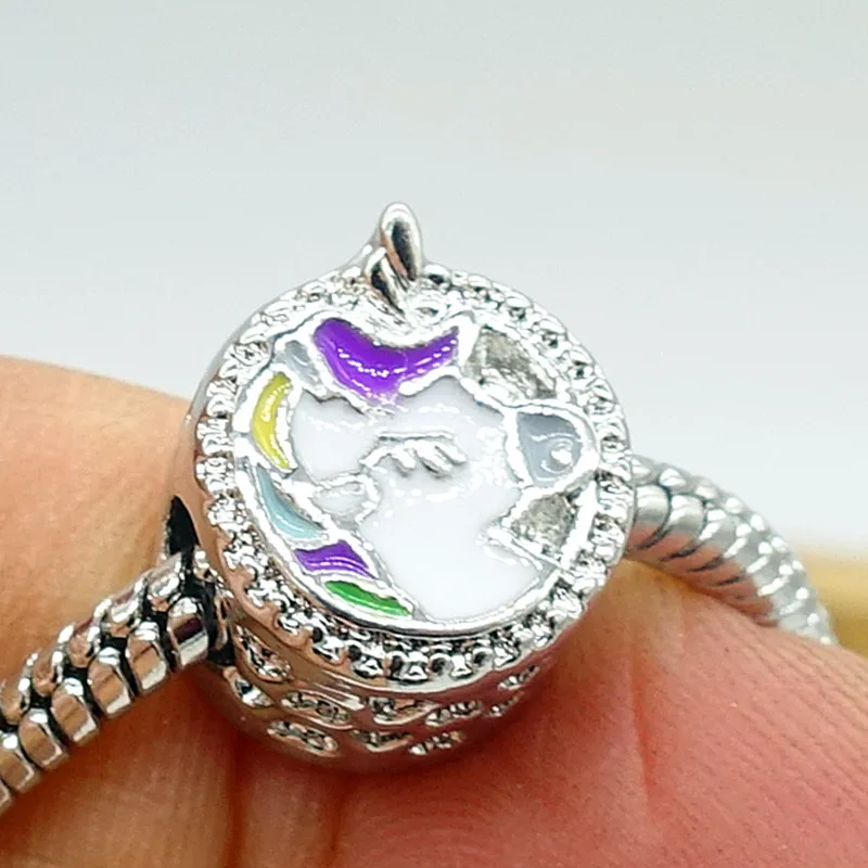 TTBEADS 1 шт. серебряные CZ европейские шармы россыпью разделитель Бусины Подходит 925