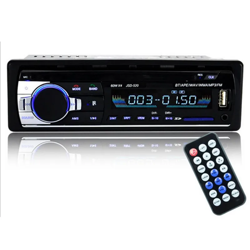 12 В Bluetooth автомобильный Радио плеер стерео FM MP3 аудио 5v-зарядное устройство USB SD AUX Авто электроника в тире Авторадио 0255