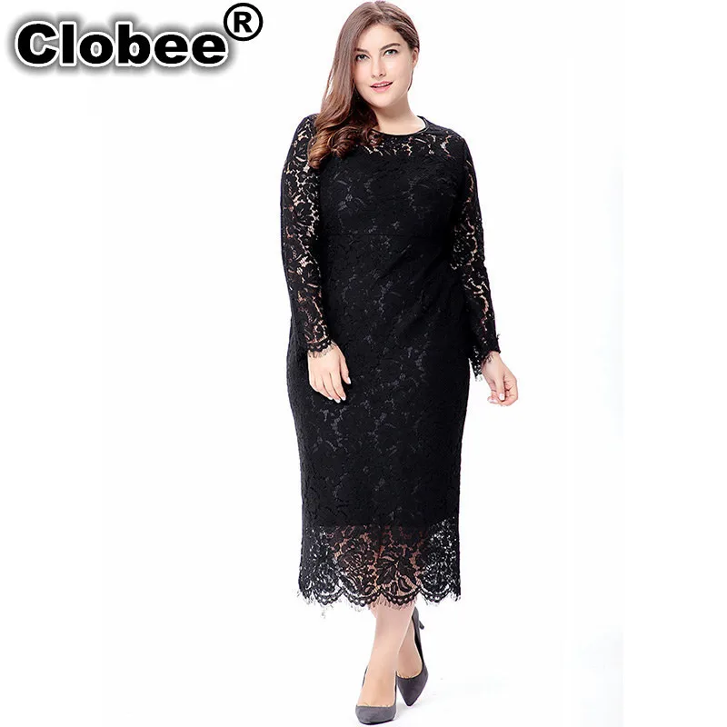 

Clobee 2018 Spring Summer Women Lace Dress Long Sleeve Hollow Out Floral Dress Sexy Slim Bodycon Elegant Club Party Dress Robe