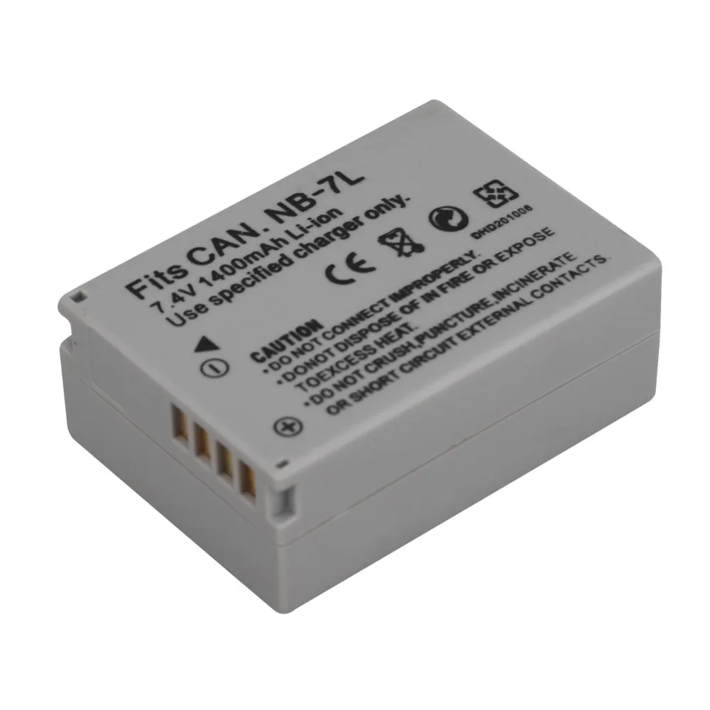 Günstige 2 stücke 1400 mah NB 7L NB7L NB 7L Kamera Akku + Usb ladegerät für Canon PowerShot G10 G11 G12 SX30IS Akku NB 7L NB7L NB 7L