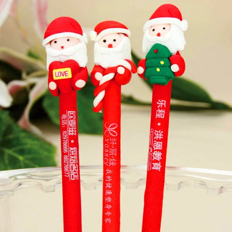 10 pcs/lot Creative handmade polymer clay pens ballpoint pen children gift kawaii stationery school Office supplies