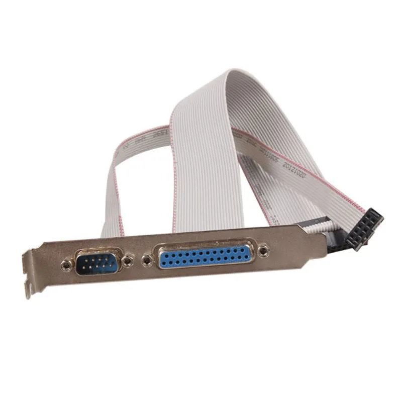 Для PCI Slot Header Serial DB9 Pin COM с параллельным DB25 LPT кабелем кронштейном для