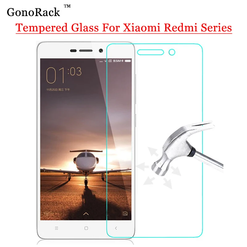 

GonoRack 0.3mm Redmi Note 3 Pro SE Glass Film for Xiaomi Redmi Note 4 4X pro 4A 3 3s 5A Tempered Glass Screen Protector