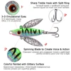 Goture 8pcs 7.3g 52mm Winter Ice Fishing Lure Spinnerbait Metal Spoon Leurre Bait Balancer for Perch Pike Walley Carp Fishing ► Photo 3/6