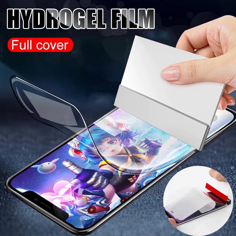 

Full Screen Hydrogel Film For IPhone 8 7 6 6s X XS Max Plus Protective Film Cover For IPhone 6 X XS XR 8 7 Plus Protector Film