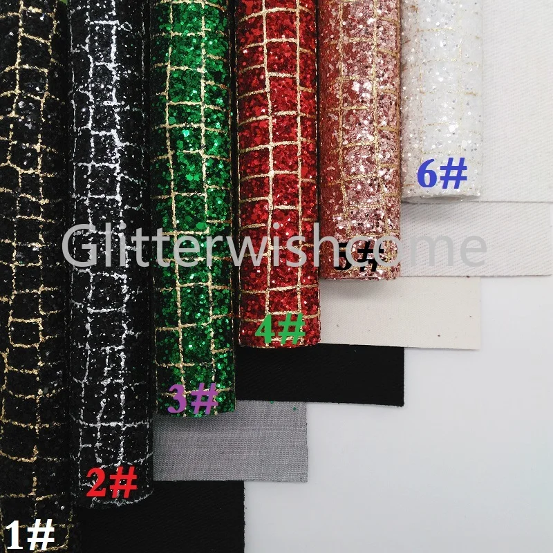 Glitterwishcome 21X29 см A4 размер винил для бантов кродоли блестящая кожа ткань искусственная кожа листы для бантов, GM002B