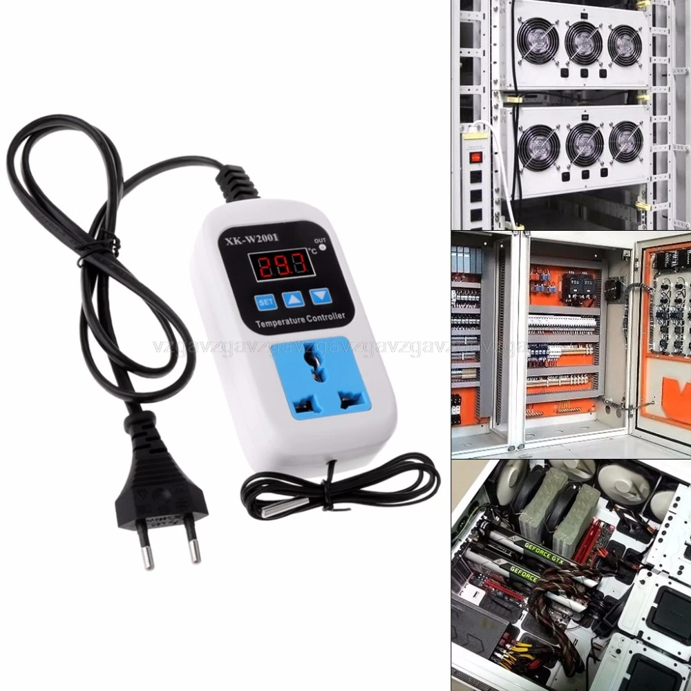 

Digital Thermostat -50~110C Temperature Controller Switch AC110-220V with Socket N26 dropship