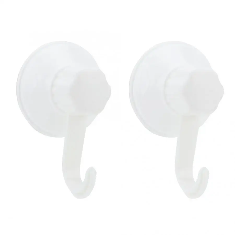 

2Pcs Sucker Hook Bathroom Kitchen Wall Strong Suction Cup Hook Vacuum Sucker Hook for Household