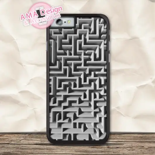 

Maze Pattern Print Funny Protective Case For iPhone X Xs Max Xr 8 7 6 6s Plus 5 5s SE 5c 4 4s For iPod Touch