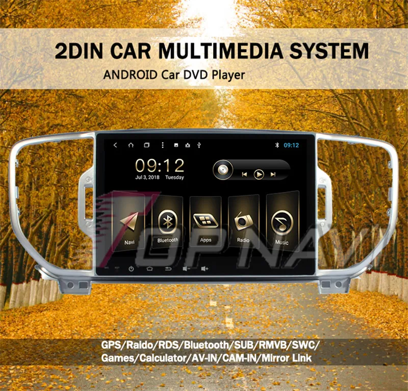 radio 2din For KIA SportageR 2015