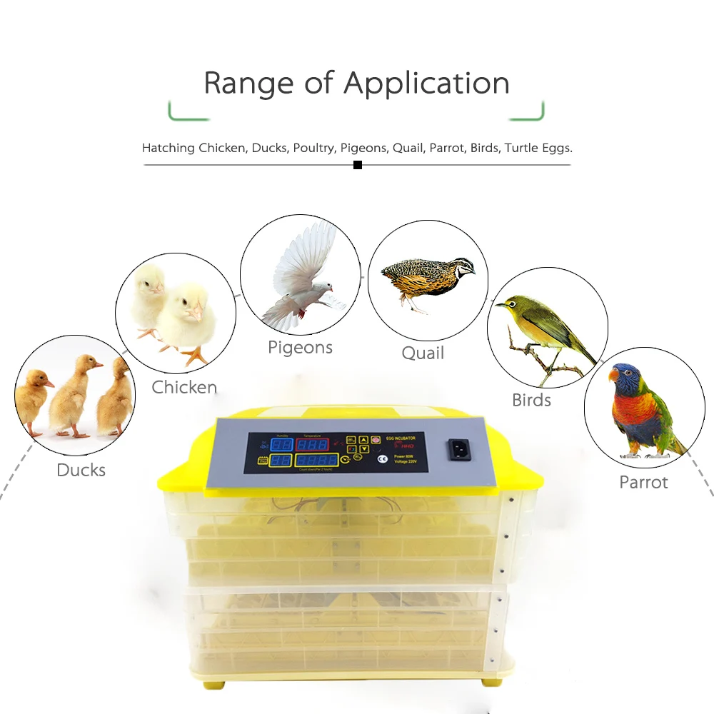 Automatic Egg Incubator Controller for 96 Eggs Digital Egg Turning Temperature Control Farm Hatchery Machine Chicken Egg Hatcher Automatic Egg Incubator Controller for 96 Eggs Digital Egg Turning Temperature Control Farm Hatchery Machine Chicken Egg Hatcher