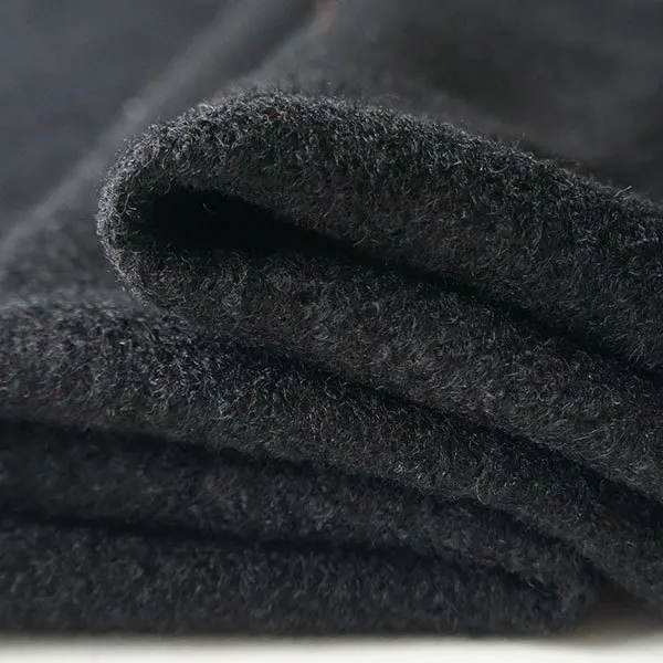 Free shipping American style black wool fabric for winter coat thick