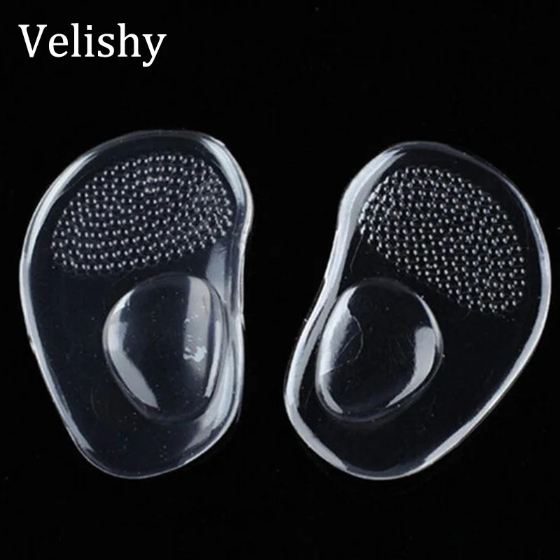 Velishy هلام سيليكون الأمامية وسادة النعال إدراجات مدلك Padsanti الانزلاق ل عالية الكعب امرأة الصنادل أحذية اكسسوارات
