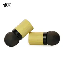 KZ ED7 Bamboo Wood Earphones with Microphone 3.5mm HD HiFi In Ear Monitor Bass Stereo Earbuds for Phone