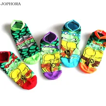 Новые камуфляжные невидимые носки-башмачки с рисунком Черепашки-ниндзя для мужчин и женщин