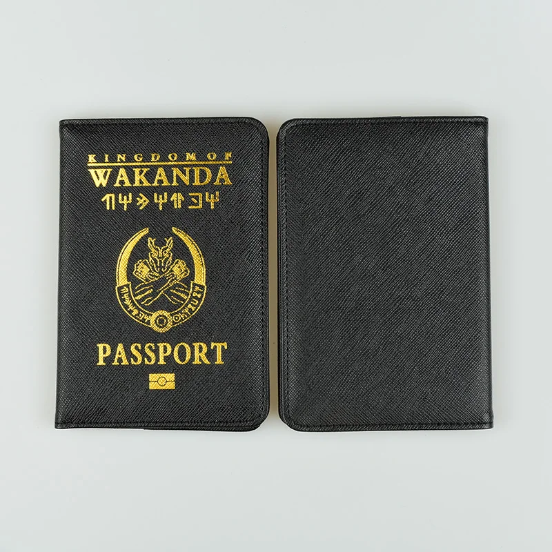 DIKEDAKU Wakanda Держатель для паспорта Rfid крест узор из искусственной кожи Обложка для паспорта Asgard паспорт кошельки Кошелек Прямая поставка