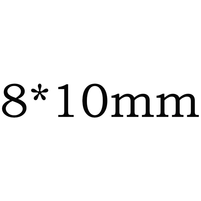 Размеры 2x3~ 18x25 мм овальным вырезом 5# разъемная застежка-молния красный камень синтетические драгоценные корундовые камни для ювелирных украшений ювелирные изделия - Цвет: 8x10mm 10pcs