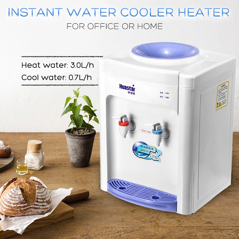

Desktop Water Cooler Dispenser Water Filter Hot/Cold 220V 500W Removable Water Storage Drink Machine Light indicator 2 modes