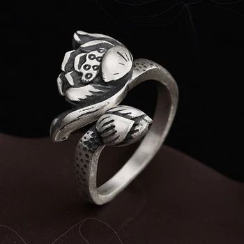 

100% Pure 925 Sterling Silver Jewelry Rings Punk Mens Signet Ring For Women Special Christmas Gift FR002