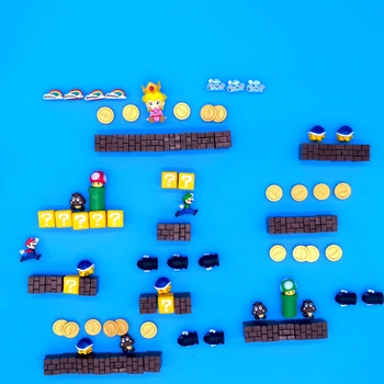 

90/64Pcs fridge magnet 3D Super Mario Bros. Fridge Magnets Refrigerator Message Sticker Kids Children Student Toys Birthday Gift