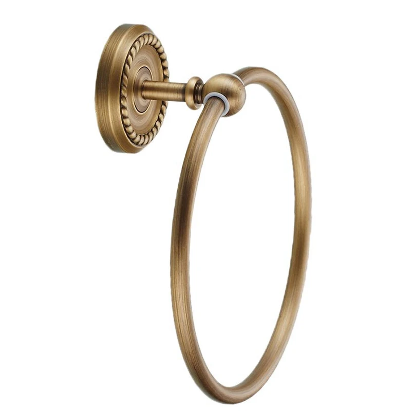 

Wall Mounted Copper Towel Rack Holder Bathroom Towel Ring Bath Towel Rail