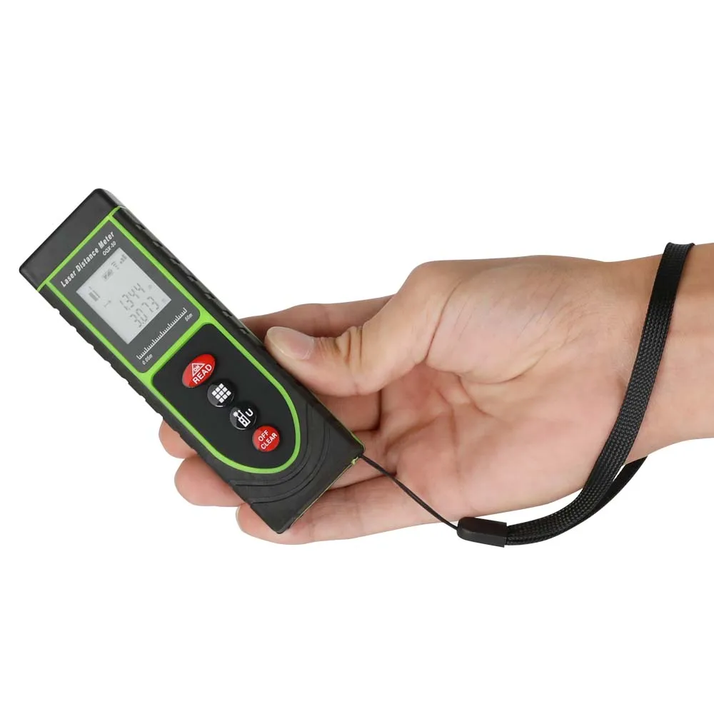 TAPECHX brand 50M latest mini laser distance meter laser rangefinder digital measuring tape with simple operation fast effecitve