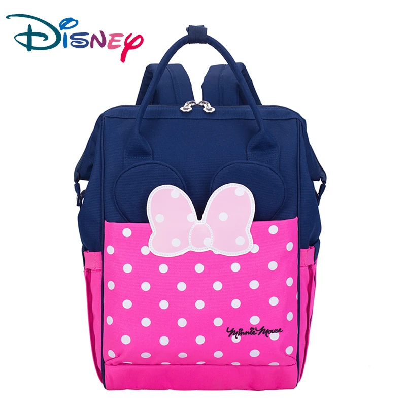 

New Disney Mommy Diaper Backpack Insulation Nappy Bag Large capacity Feeding Bottle Bag Diaper Bags with Stroller hooks
