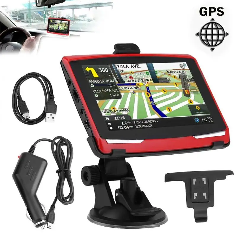 5 дюймов Автомобильный gps навигатор HD480* 272 Sat Nav 128 м 8 Гб автомобильный Грузовик навигатор SAT NAV gps навигатор FM с бесплатной картой