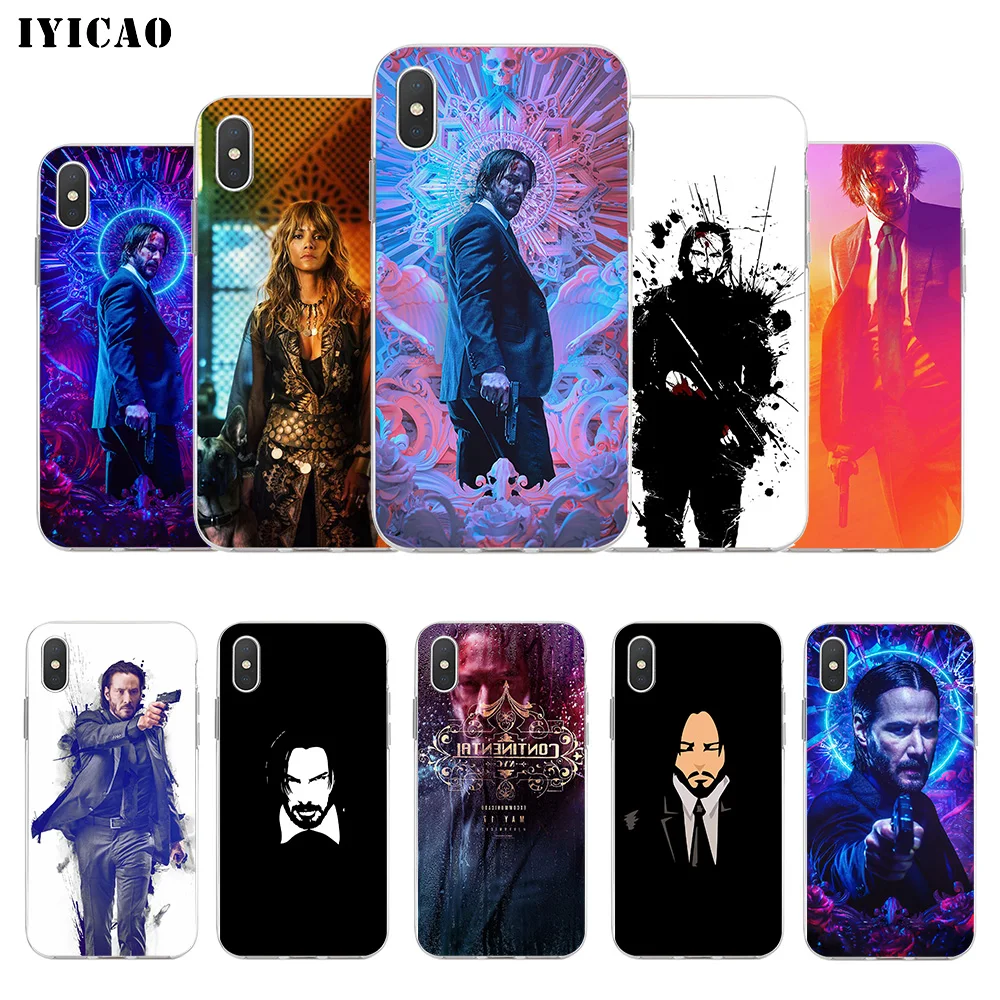 

IYICAO John Wick Chapter 3 Soft Silicone Phone Case for iPhone X XR XS MAX 6 6s 7 8 Plus X 5 5S SE TPU Cover