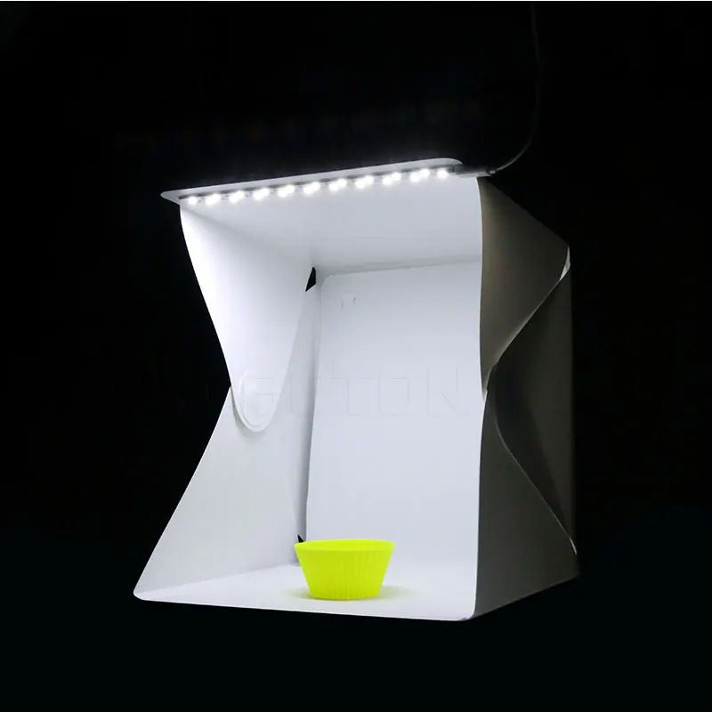 

LED Photography Light Mini Soft Box Folding Studio Room Tent Studio Diffuse Black White Background Photo Studio Accessories