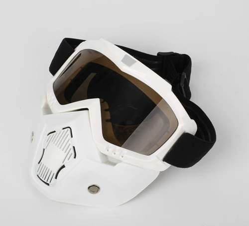 Мотоциклетный rcycle шлем винтажный шлем с открытым лицом Ретро 3/4 половина шлем casco мотошлем Ретро мото крест мото rcycle - Цвет: white lens