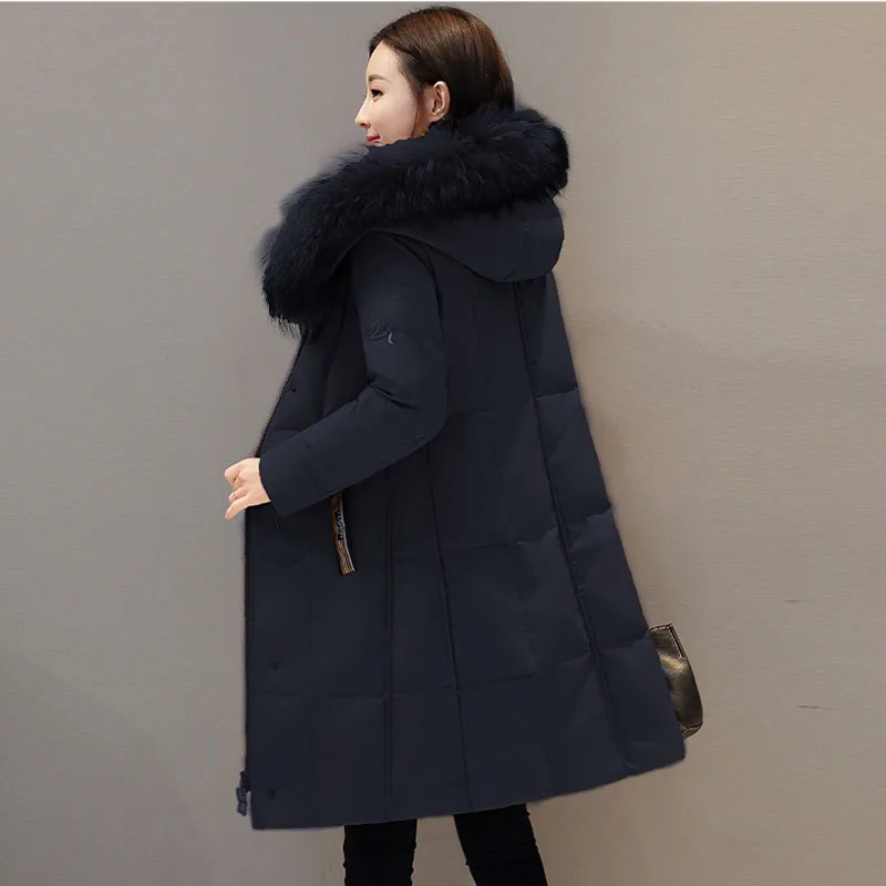 high quality women Thick Slim Winter White duck down coats Women Down jacket Fashion temperament Hooded Female Down jacket