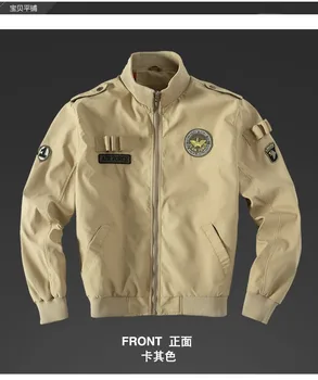 

Air Force Style Big Size Jackets Eagle Embroidery Tank Coat Men's Casual Fashion Winter Short Jacket high quality Jacket