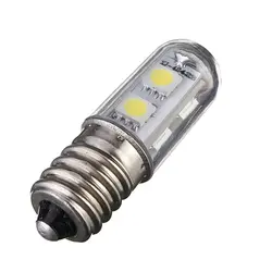 Высокое качество E14 1 Вт 5050 SMD 7 светодиодный белый теплый белый свет кровать холодильник светильник Spotlight Спальня лампы 220-240 В