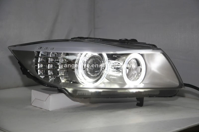 Для BMW E90 330I 320I 318i светодиодная фара ангельские глазки 2005 2010 года с комплектом