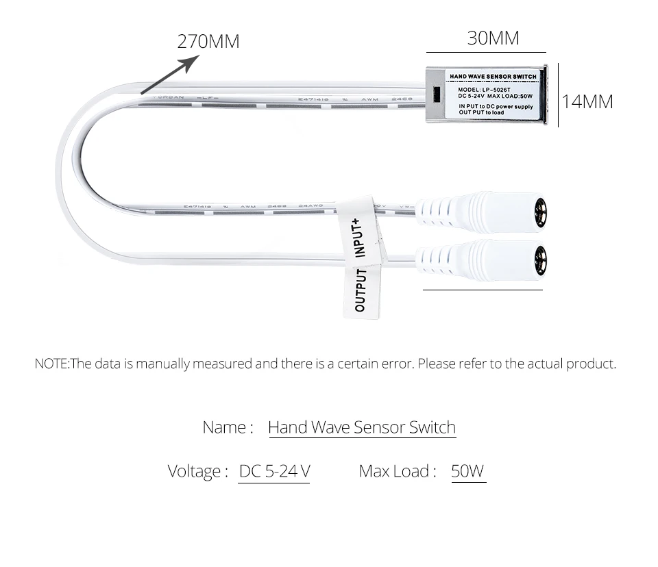 EeeToo 12V Hand Sweep Lights for Kitchen LED Under Cabinet Light Sensor Motion 1m 2m 3m 4m Bedroom Wardrobe Kitchen Closet Light (4)